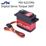 JX PDI 6221MG 20KG 4.8V-6V Torque 360° Digital Servo For 1/10 1/8 RC Car Boat JX PDI-6221MG-360 20KG