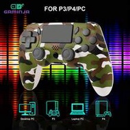 GAMINJA P47 Wireless Controller, Compatible With PS4/PS4 Slim/PS4 Pro/PS3/PC, Dual Vibration, Speake
