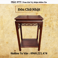 Đôn chữ nhật gỗ Lim hàng Lõi kích thước 30x40 35x50 40x60 cao 50 60 70 80 cm kệ trang trí kê đồ đẹ