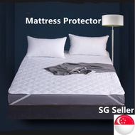 SG Seller Mattress Protector Mattress Topper Anti Mite Breathable With Elastic Band