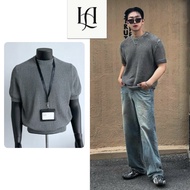 Men's Short Sleeve T-shirt Knitted Style Soft Material Regular Fit L&A CLOTHING - A2065