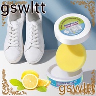 GSWLTT Shoes Cleaning Cream, White Color Stain Removal White Shoe Cleaner, Scratches Strong Cleaning Power No Need To Wash Easily Removes Black Edges Shoe Cleaner Kit Shoes