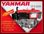 HORIZONTAL WATER COOLED YANMAR DIESEL ENGINE TF-120M / ENJIN