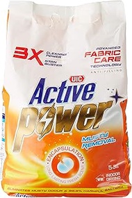 UIC Active Power Laundry Powder Detergent - Musty Removal, 5.5 kilograms