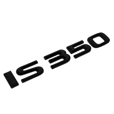 For Lexus Trunk Lid Matte Black IS 350 Letter Logo Badge Decal Emblem Car F-Sport