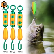 prettyia 10x Fishing Barrel Swivels Saltwater Freshwater Lightweight Accessories Stainless Steel Ess