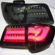 ไฟท้าย TOYOTA FORTUNER 2012 LED V.2 VLAND สีสโม๊ค (1 คู่)