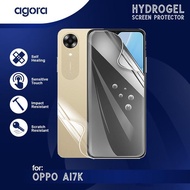 LAYAR Anti-Scratch Hydrogel For Oppo A17K Hydrogel SCREEN Protector Film - ANTI SPY, FULL SCREEN, OP