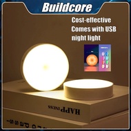 Buildcore LED Night Light USB Rechargeable Night Lamp For Room Cabinet Wardrobe Lamp Staircase