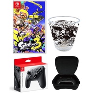  [Delivered in original shipping box] Splatoon 3 -Switch + [Nintendo genuine product] Nintendo Switch Pro controller + [Nintendo licensed product] Nintendo Switch Pro controller pouch ([Amazon.co.jp limited] acrylic tumbler included)