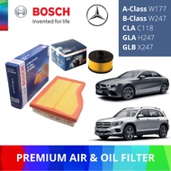 BOSCH Air & Oil Filter for MERCEDES NEW A B CLA GLA GLB Class W177 X247 C118 W247 H247
