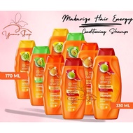 Makarizo Hair Energy Fibertherapy Shampoo Aloe & Melon 330mL KERATIN pH-Balanced untuk Rambut Lembut