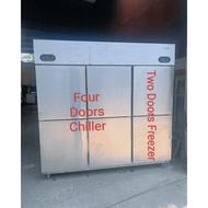 commercial chiller freezer 4doors chiller 2door freezer used