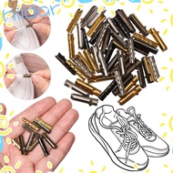 HLAR - 50pcs Professional DIY Metal Bullet Aglets for Shoelace Repairs