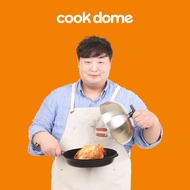 [cook dome] 2-Layer Stainless Steel 304 Wok Lid Dome, Frying Pan Lid, Made in Korea, 24cm