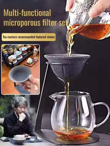 Microporous filter tea strainer Ceramic Tea Strainer, Multifunctional Coffee Filter Cup, Microporous