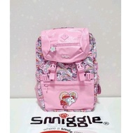 (ORIGINAL) Smiggle Wild Side Attach Foldover Backpack/SD/SMP Children's Backpack - Pink Unicorn