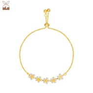 【CH】Zircon Flower Bracelet Simple Personality Bracelet Jewelry