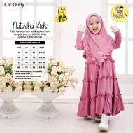 Gamis anak polos terbaru natasha kids by vanilla di salamah grosir solo