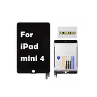 Funbero For iPad Mini 4 A1538, A1550 Repair LCD Panel LCD Display, Touch Panel LCD Panel Set - Repair Tool Included (Black)