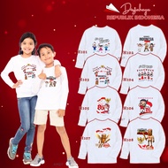 AM27 Long Sleeve T-Shirt for Children 1-12 Years Old, Indonesian Independence Day, August 17th H101-