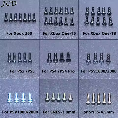 JCD For Xbox One T6 T8 Screws Repair Part For Xbox 360 PS2 PS3 PS4 Pro PSV1000 PSV2000 For SNES 3.8m
