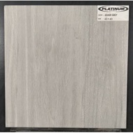 Keramik matt 40x40 Asher grey by platinum serat kayu abu kwc promo