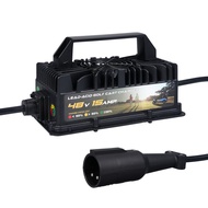 Golf Cart Battery Charger, 48V 15AMP Lead Acid Battery Charger with 3-Pin Round Plug Replacement for