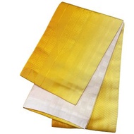 女性 腰封 和服腰帶 小袋帯 半幅帯 日本製 黄色 漸層 27