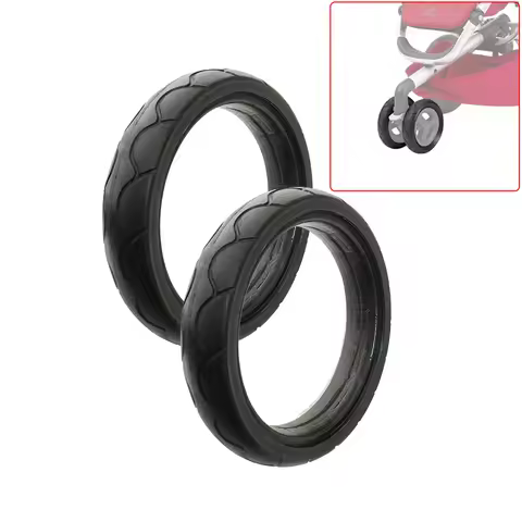 Stroller Wheel Tire For Quinny Buzz Xtra Front Wheel Customized PU Trye Cover Tubeless DIY Replaceme