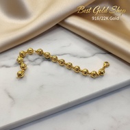 22k / 916 Gold Lantern Bracelet by Best Gold Shop