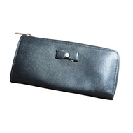 Furla Long Wallet Width 4 Inches Length 7.5 Black