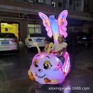 2024Street Stall Square Electric Ride-On Car for Children, Double Seater Truck, Bulldozer, Double Se