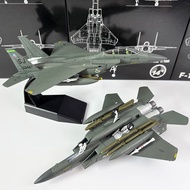 1/100 US Army F-15E Fighter F15 Bay Wars MiG Killer Finished Alloy Airplane Model Ornaments
