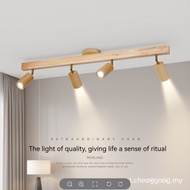 New Nordic LED Wood Spotlights for Bedroom, TV Background Wall, Clothing Store Decoration - Ceiling 