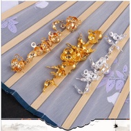 READY STOCK ❤️❤️Copper clip/clam shell double loop diy Accessories