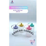 300ML PLASTIC SAUCE BOTTLE PLASTIC SAUCE BOTTLE SPICE BOTTLE LIQUID PLASTIC SAUCE BOTTLE CHILI SAUCE