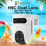 Ezviz H9C H90 Dual Lens 6MP 10MP 3k Waterproof Pan Tilt Two Way Talk Color Night Vision Outdoor Secu