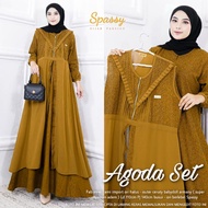 Agoda Robe Set | Invitation Robe | Busui Robe | Latest Cool Robe | Robe Inner Plus Outer | Agoda Set