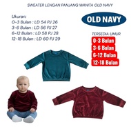 Old Navy Long Sleeve Baby Sweater | Warm Cotton Baby Clothes 0–18 Months