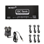 Mosky DC ถังกีตาร์แหล่งจ่ายไฟ 6 เอาต์พุตแยกสําหรับ 9V กีตาร์ Overcurrent ป้องกัน DC-TANK Power Suppl