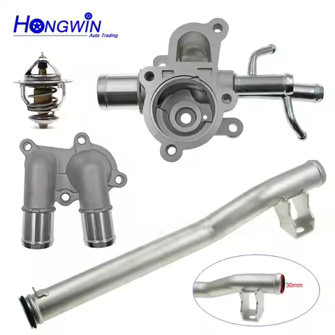 Thermostat Inlet Water Housing Fits Hyundai Accent 01-05 1.6l L4 Kia Rio 1.4L-10 Getz Elantra XD 1.4