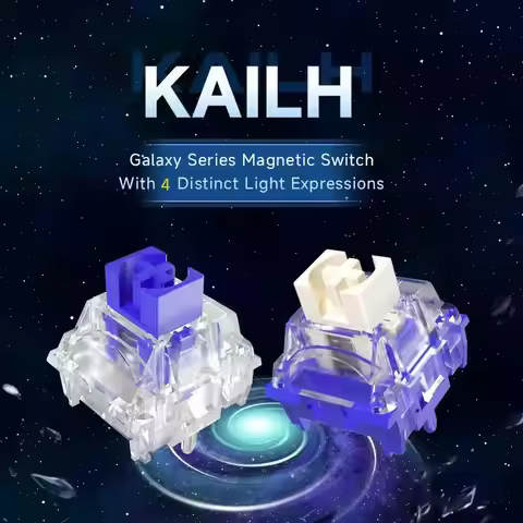 Kailh Star Magnetic Moon Magnetic Keyboard Switch Quick Actuation Long Life Light Pipe Light Transmi