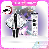 🇲🇾READY STOCK🇲🇾 Demon Slayer Shinobu Kocho Cosplay Costume Insect Hashira Uniform with Haori Anime F