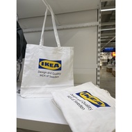 PUTIH Ikea EFTERTRADA TOTE BAG/White Canvas BAG ikea BAG