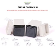 STARYSWAY Chord Seal, Guitar/Yukri Portable Chords Stamp, Reusable Grid Convenient Chords Print Sign