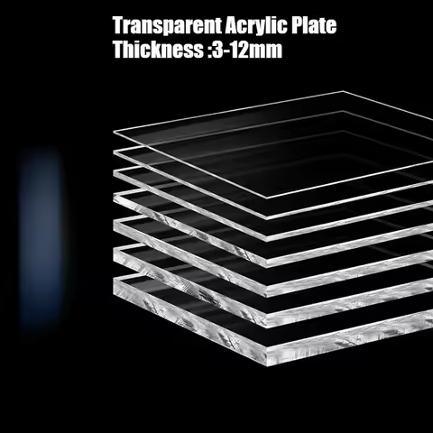 1Pcs Transparent Plexiglas Clear Plastic Acrylic Sheet PC Endurance Board Thickness 2mm 3mm 4mm 5mm 