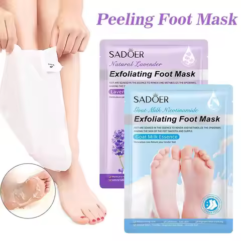 1 Pair Exfoliating Feet Mask Exfoliating Foot Peel Mask Socks Pedicure Peeling Dead Skin Remover Fee
