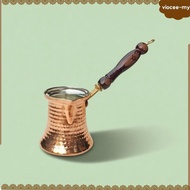[VioceeMY] Turkish Cezve Handmade Hammered Cezve Copper Ibrik Tin-Lined Copper Coffee Pot Pouring Li