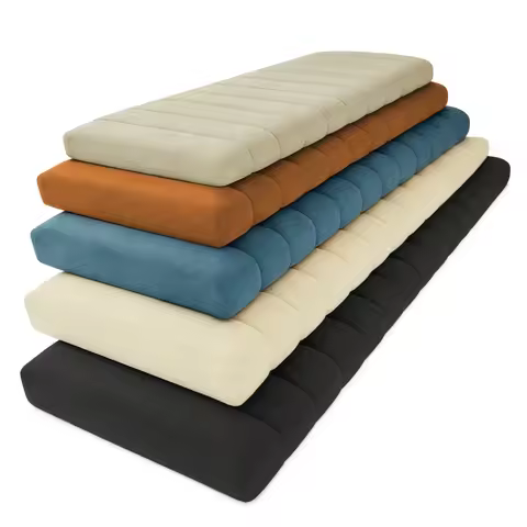 Custom 4cm Long Bench Cushions Teddy velvet Bay Window Chair Seat Long Mattress Padding Seat Pad Dec
